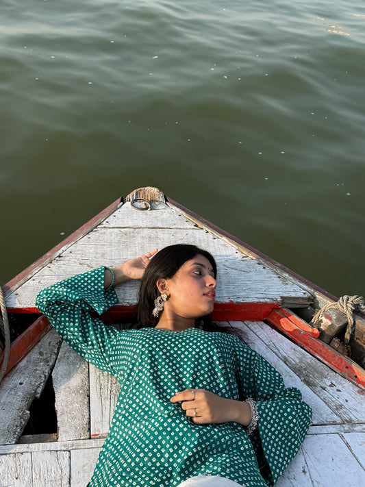 Reet bandhani kurti